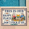 Custom Home Decor Decorative Mat - Personalized Summer Vacation And Travel Gifts For Husband And Wife, Him And Her - Love Lives Here, Always