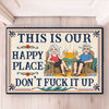 Custom Home Decor Decorative Mat - Personalized Summer Vacation And Travel Gifts For Husband And Wife, Him And Her - Love Lives Here, Always