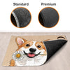 Custom Photo Home Decor Decorative Mat - Personalized Birthday Gifts For Dog Cat Lovers, Dog Dad And Mom, Cat Owners - Welcome Home, Furry Friends