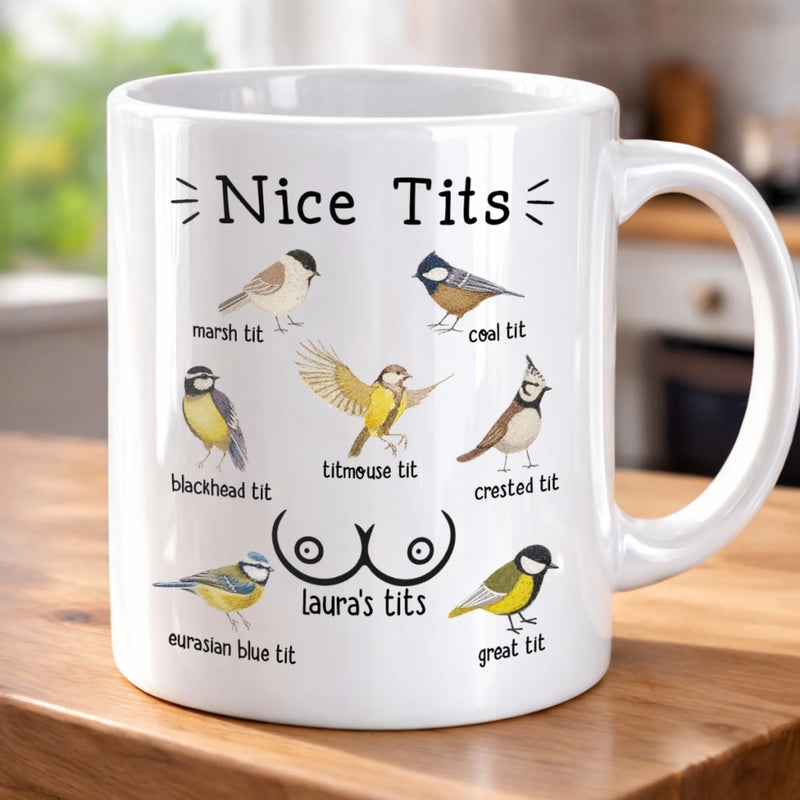 Custom Mug - Personalized Birthday Gifts For Wife, Girlfriend - Best Tits In Town