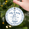 Custom First Christmas Ceramic Ornament - Personalized Anniversary Christmas Wedding Gifts For Husband And Wife, Him And Her - Merry Memories, Starting With You