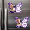 Custom Photo Acrylic Fridge Magnet - Personalized Memorial Sympathy Gifts For Loss Of Mom, Dad - Forever Loved Never Forgotten