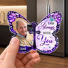 Custom Photo Acrylic Fridge Magnet - Personalized Memorial Sympathy Gifts For Loss Of Mom, Dad - Forever Loved Never Forgotten