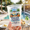 Custom Poolside Party Cups - Personalized Summer Vacation And Travel Gifts For Mom, Dad, Brother, Sister - Beachside Paradise
