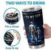 Custom Tumbler - Personalized Birthday Gifts For Son - You Will Never Walk Alone