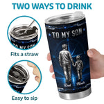 Custom Tumbler - Personalized Birthday Gifts For Son - You Will Never Walk Alone