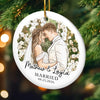 Custom Photo First Christmas Ceramic Ornament - Personalized Anniversary Christmas Wedding Gifts For Husband And Wife, Him And Her - The Best Roll Of My Life