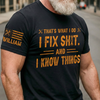 Custom Mechanic T-Shirt - Personalized Birthday Gifts For Husband, Son, Grandson, Brother, Grandpa, Dad, Yourself - Built To Repair