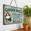 Custom Wood Sign - Personalized Birthday Garden Gifts For Gardeners - My Happy Little Garden Haven