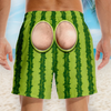Custom Funny Men Swim Trunks - Personalized Birthday Gifts For Husband, Son, Grandson, Brother, Grandpa, Dad, Yourself - Looking Good Naturally
