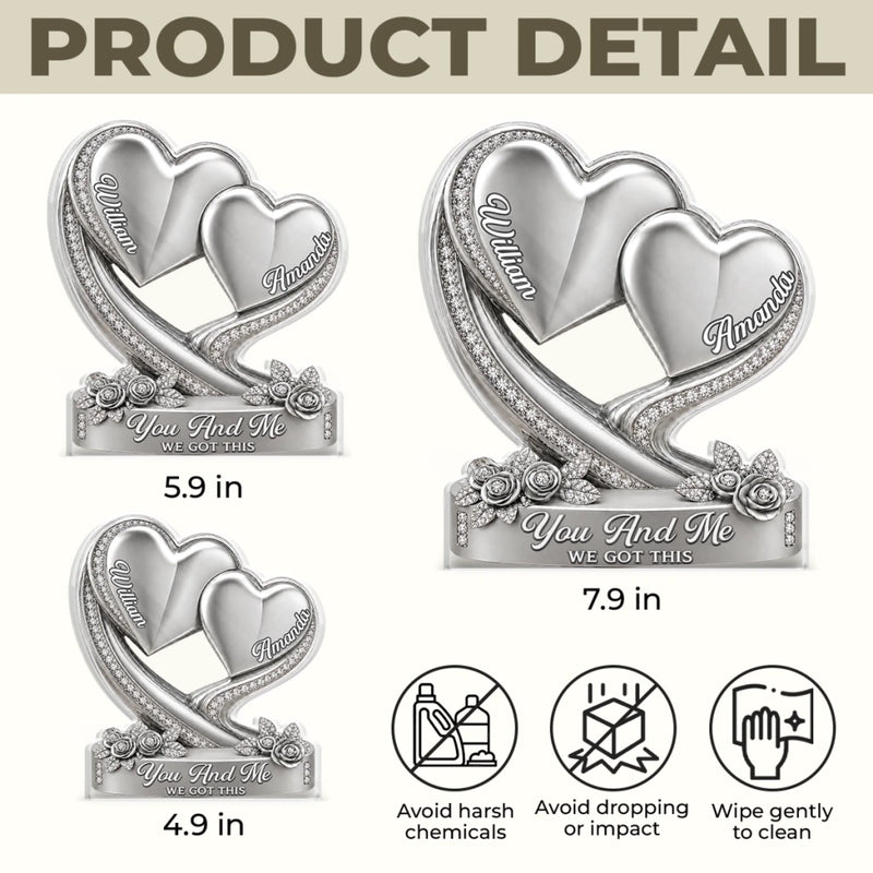 Custom Acrylic Plaque - Personalized Anniversary Wedding Gifts For Husband And Wife, Him And Her - Forever By Your Side