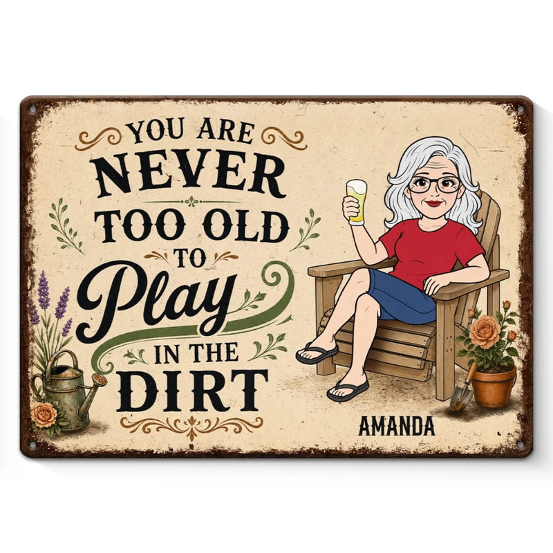 Custom Home Decor Metal Sign - Personalized  Birthday Garden Gifts For Gardeners - Growing Happiness In The Garden