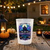 Custom Haunted House Party Cups - Personalized Halloween Gifts For Mom, Dad, Brother, Sister - Welcome To Our Haunted House