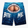 Custom Funny Men Swim Trunks - Personalized Birthday Gifts For Husband, Son, Grandson, Brother, Grandpa, Dad, Yourself - Cheeky Shark Attack
