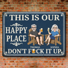 Custom Home Decor Metal Sign - Personalized Summer Vacation And Travel Gifts For Husband And Wife, Him And Her - Keep The Good Vibes Rolling