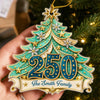 Custom Acrylic Ornament - Personalized America 250th Anniversary Christmas Gifts For Mom, Dad, Brother, Sister - Home For The Holidays
