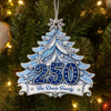 Custom Acrylic Ornament - Personalized America 250th Anniversary Christmas Gifts For Mom, Dad, Brother, Sister - Home For The Holidays