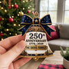 Custom Acrylic Ornament - Personalized America 250th Anniversary Christmas Gifts For Mom, Dad, Brother, Sister - Freedom Looks Good