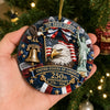 Custom Acrylic Ornament - Personalized America 250th Anniversary Christmas Gifts For Mom, Dad, Brother, Sister - United We Celebrate