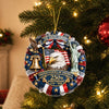 Custom Acrylic Ornament - Personalized America 250th Anniversary Christmas Gifts For Mom, Dad, Brother, Sister - United We Celebrate