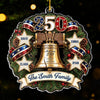 Custom Acrylic Ornament - Personalized America 250th Anniversary Christmas Gifts For Mom, Dad, Brother, Sister - Guided By Love And Liberty