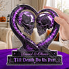Custom Gothic Acrylic Plaque - Personalized Halloween Decor, Anniversary Wedding Gifts For Husband And Wife, Him And Her - Till Death Do Us Part