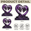 Custom Gothic Acrylic Plaque - Personalized Halloween Decor, Anniversary Wedding Gifts For Husband And Wife, Him And Her - Till Death Do Us Part