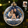 Custom Photo Acrylic Ornament - Personalized Christmas Baby Shower, Gender Reveal Gifts For New Moms, New Dads, New Parents - Blessed With Our Little One