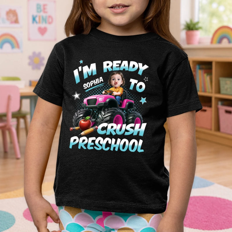 Custom Photo Youth T-shirt - Personalized Back To School Gifts For Kids - Road To Great Things