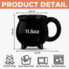 Custom Witch Cauldron Coffee Mug - Personalized Halloween Witchy Gifts For Besties, Sisters, BFF, Family, Yourself - Witching You A Wicked Brew