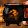 Custom Witch Cauldron Coffee Mug - Personalized Halloween Witchy Gifts For Besties, Sisters, BFF, Family, Yourself - Brewing Up A Wicked Spell