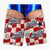 Custom Funny Men Swim Trunks - Personalized Birthday Gifts For Husband, Son, Grandson, Brother, Grandpa, Dad, Yourself - Freedom Never Looked So Cheeky