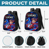 Custom Photo Kids Backpack & Water Bottle Set - Personalized Back To School Gifts For Kids - Driven To Explore