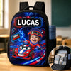 Custom Photo Kids Backpack & Water Bottle Set - Personalized Back To School Gifts For Kids - Driven To Explore