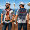 Custom Funny T-shirt - Personalized Summer Vacation And Travel Gifts For Husband, Son, Grandson, Yourself - Captain Of The Six Pack