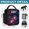 Custom Photo Kids Lunch Bag - Personalized Back To School Gifts For Kids - Little Wheels Big Dreams