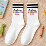 Custom Kids Crew Socks - Personalized Back To School Gifts For Kids - Ready For New Adventures