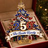 Custom Acrylic Ornament - Personalized America 250th Anniversary Christmas Gifts For Mom, Dad, Brother, Sister - Generations Of Freedom And Tradition
