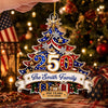 Custom Acrylic Ornament - Personalized America 250th Anniversary Christmas Gifts For Mom, Dad, Brother, Sister - Generations Of Freedom And Tradition