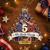 Custom Acrylic Ornament - Personalized America 250th Anniversary Christmas Gifts For Mom, Dad, Brother, Sister - Generations Of Freedom And Tradition