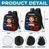 Custom Kids Front Printed Backpack - Personalized Back To School Gifts For Kids - School Mode Game On