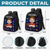 Custom Kids Front Printed Backpack - Personalized Back To School Gifts For Kids - Press Start For A Great School Year