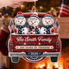Custom Acrylic Ornament - Personalized America 250th Anniversary Christmas Gifts For Mom, Dad, Brother, Sister - Driven By Love United By Freedom