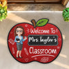 Custom Shaped Doormat - Personalized Teacher Appreciation, Back To School Gifts For Teachers - Teaching With Love
