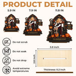 Custom 2-Layered Wooden Plaque - Personalized Halloween Decor, Anniversary Wedding Gifts For Husband And Wife, Him And Her - Love Potion For Us