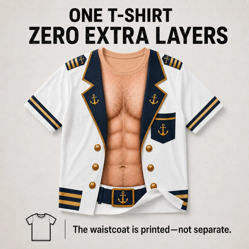 Custom Funny T-shirt - Personalized Birthday Gifts For Men - Captain Of Chaos