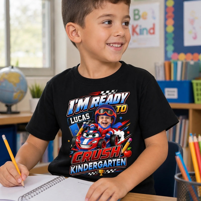 Custom Photo Youth T-shirt - Personalized Back To School Gifts For Kids - Road To Fun