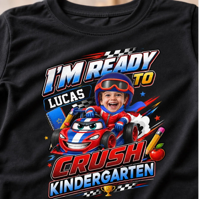 Custom Photo Youth T-shirt - Personalized Back To School Gifts For Kids - Road To Fun