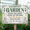 Custom Home Decor Metal Sign - Personalized  Birthday Garden Gifts For Gardeners - Planting Smiles, Growing Happiness