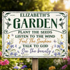 Custom Home Decor Metal Sign - Personalized  Birthday Garden Gifts For Gardeners - Planting Smiles, Growing Happiness